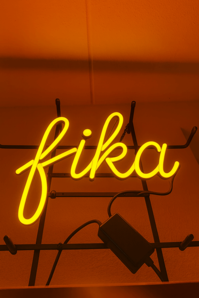 Custom neon sign — FIKA